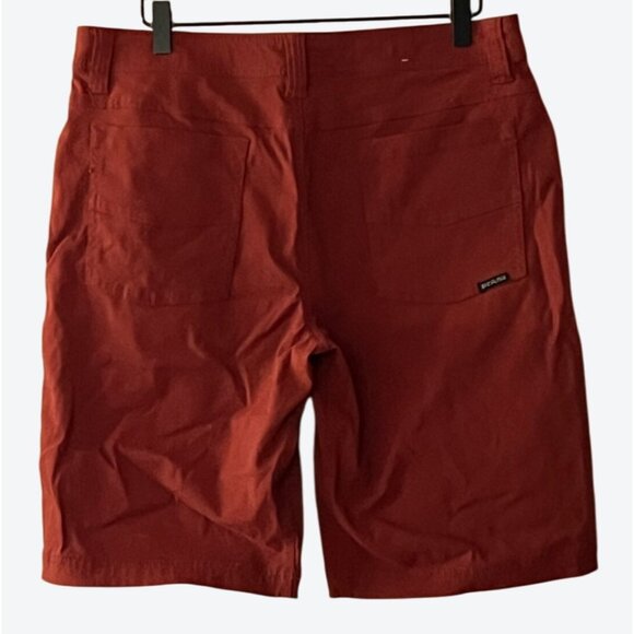Prana Brion Men's Size 32 Rust Red Nylon Blend Shorts 32" x 10" - Picture 5 of 8